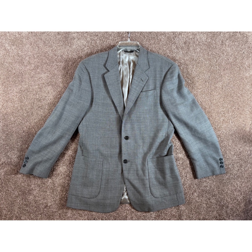 Donna‎ Karan Signature 41R Wool Blend Blazer Jacket Made in Italy Excellent!